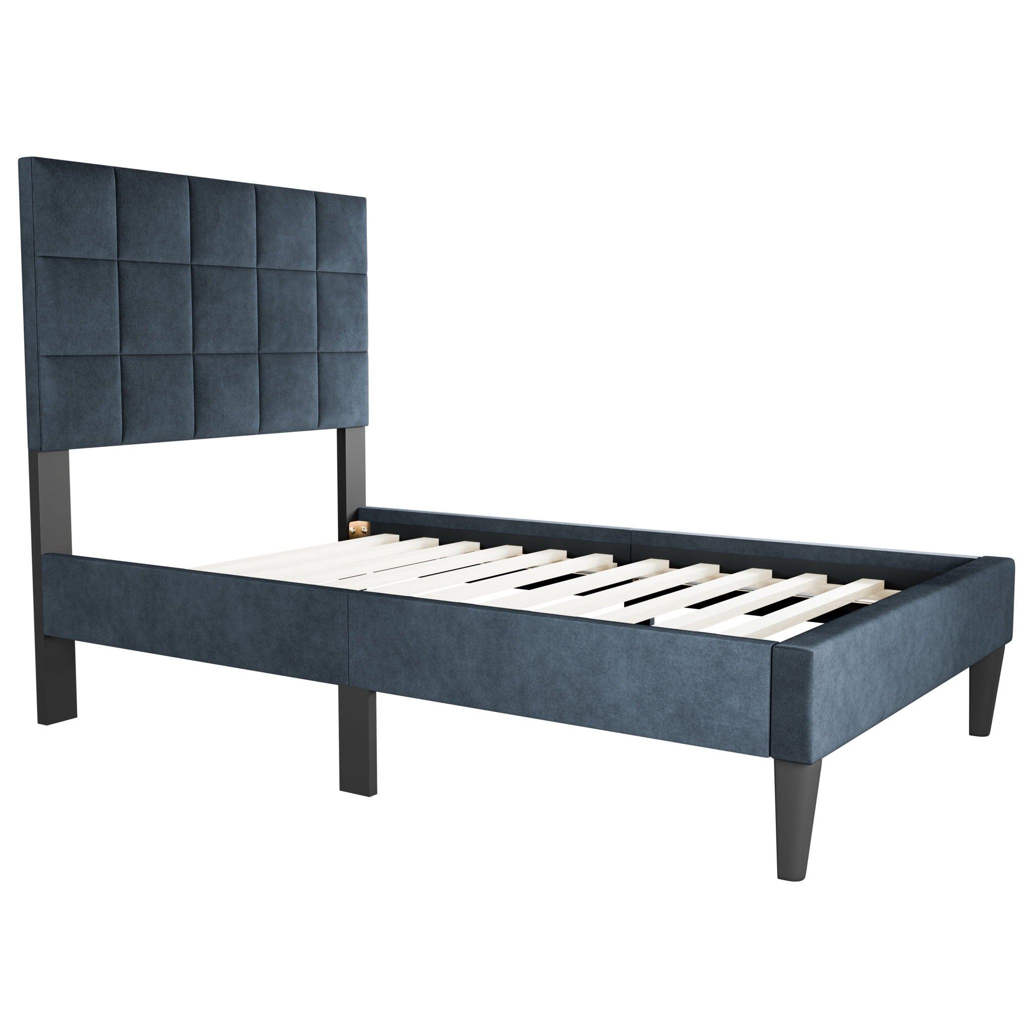 Modern Bed With Adjustable Headboard