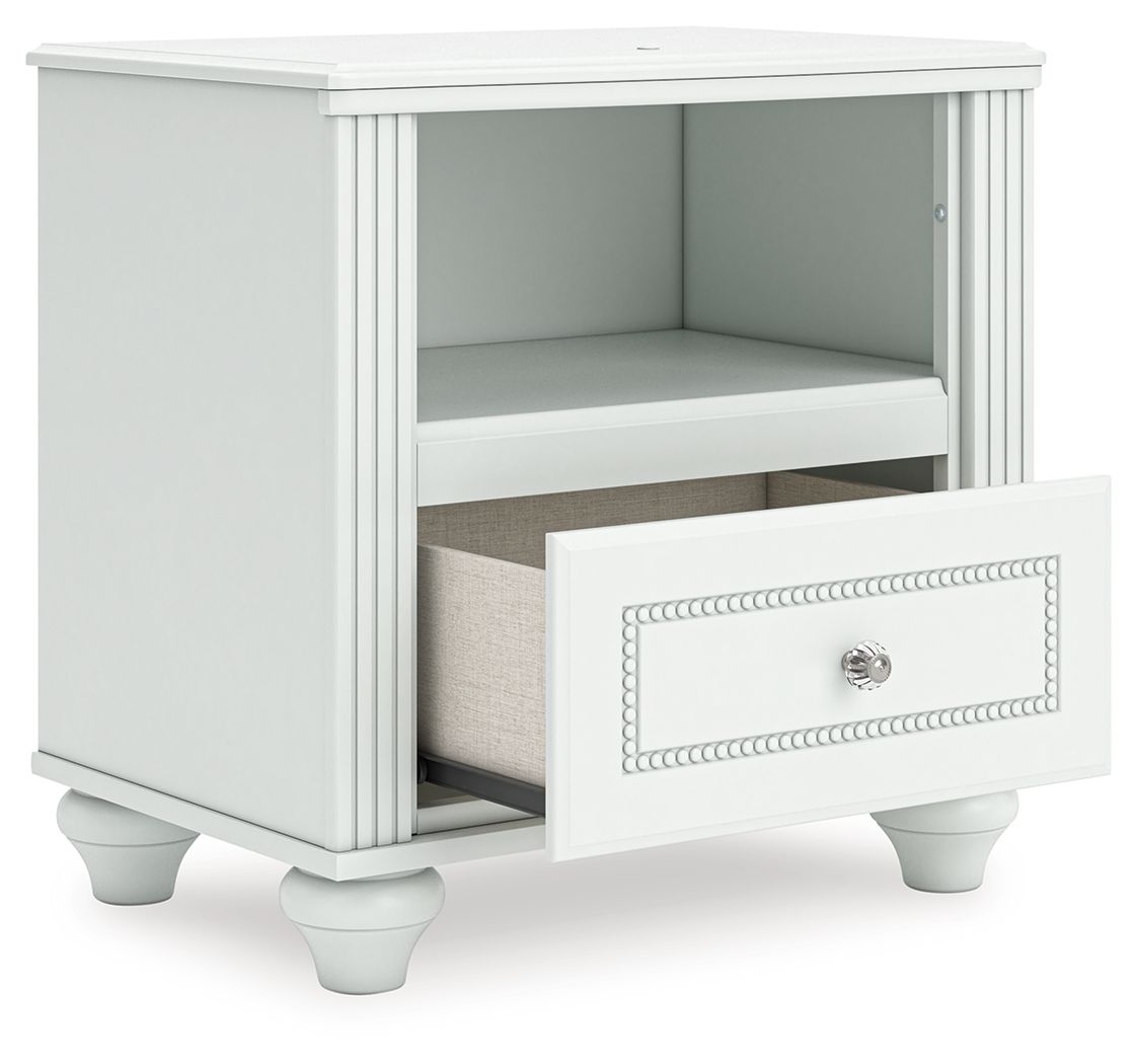 Kozlani - One Drawer Night Stand - White