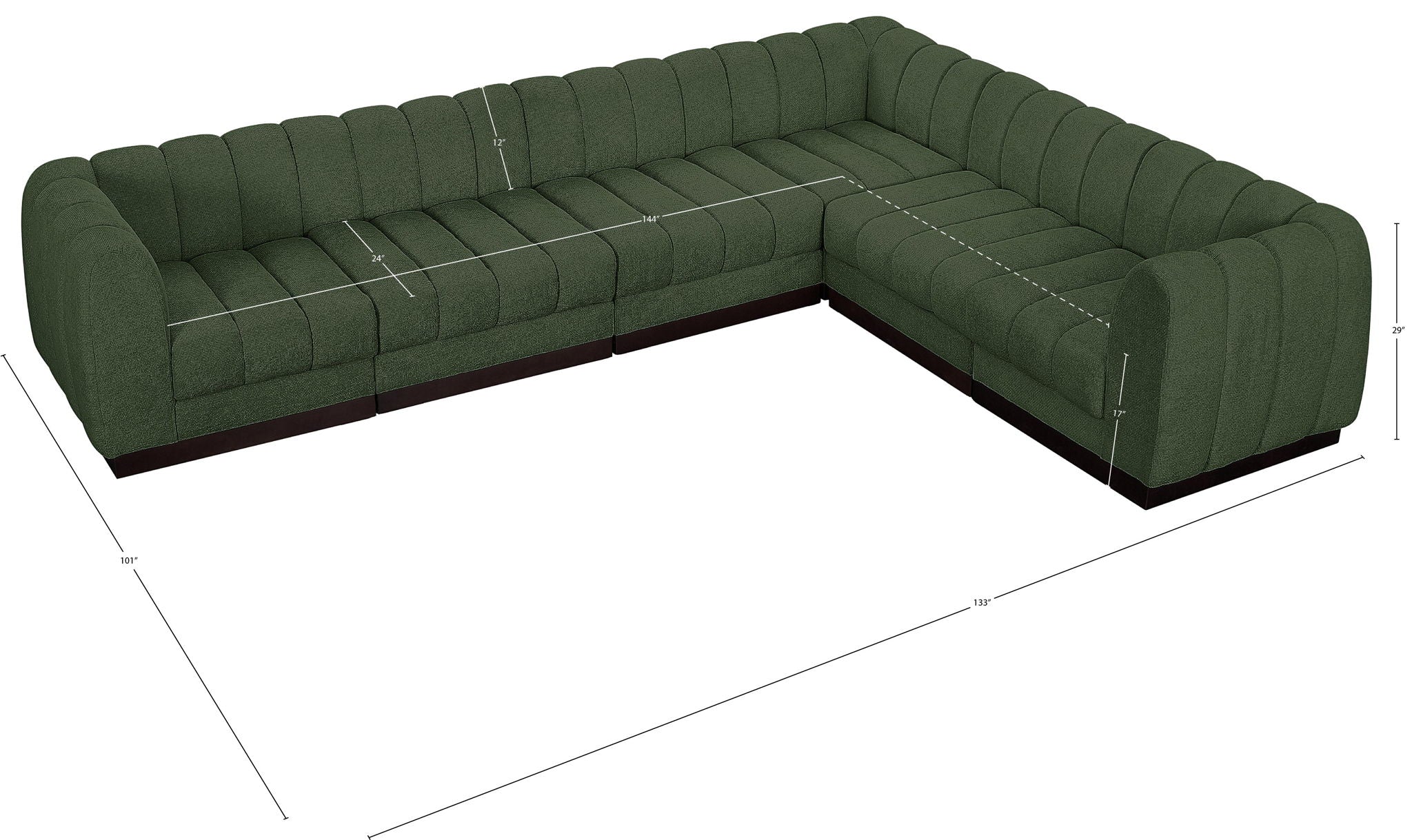 Quinn - 6 Piece Modular Sectional
