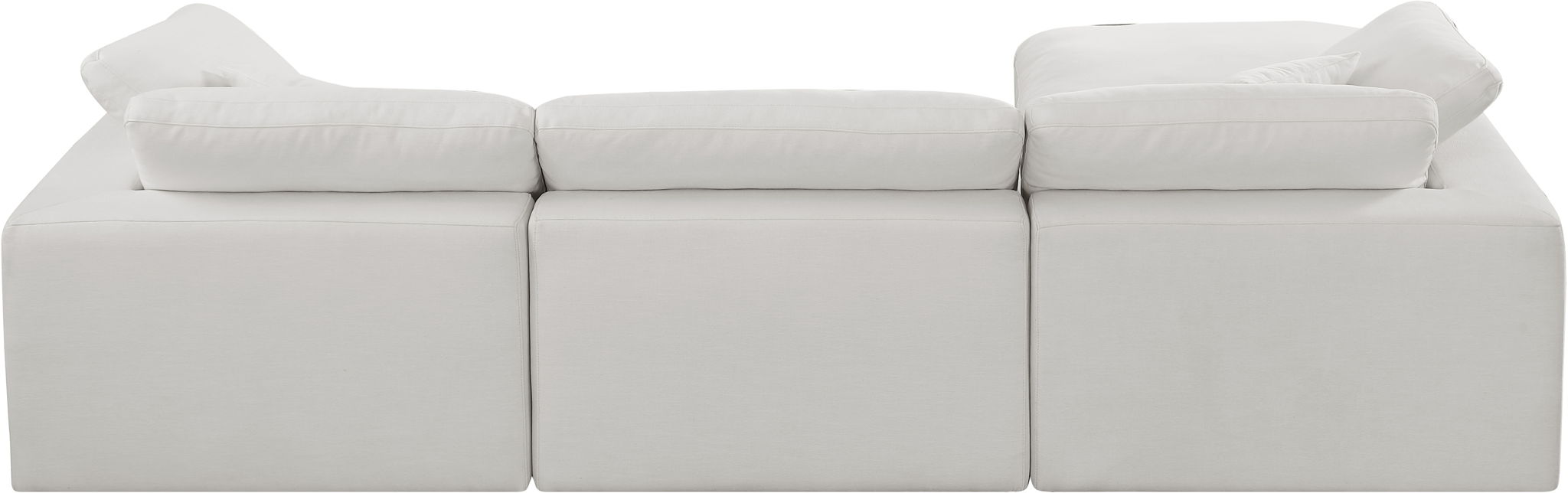 Comfy - 4 Piece Linen Fabric Modular Sectional With Chaise