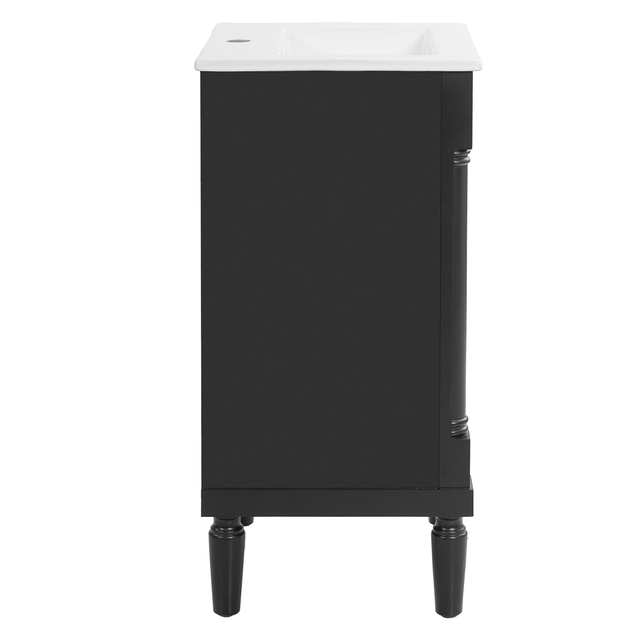 French Style Bathroom Cabinet With Sink, Adjustable Shelf