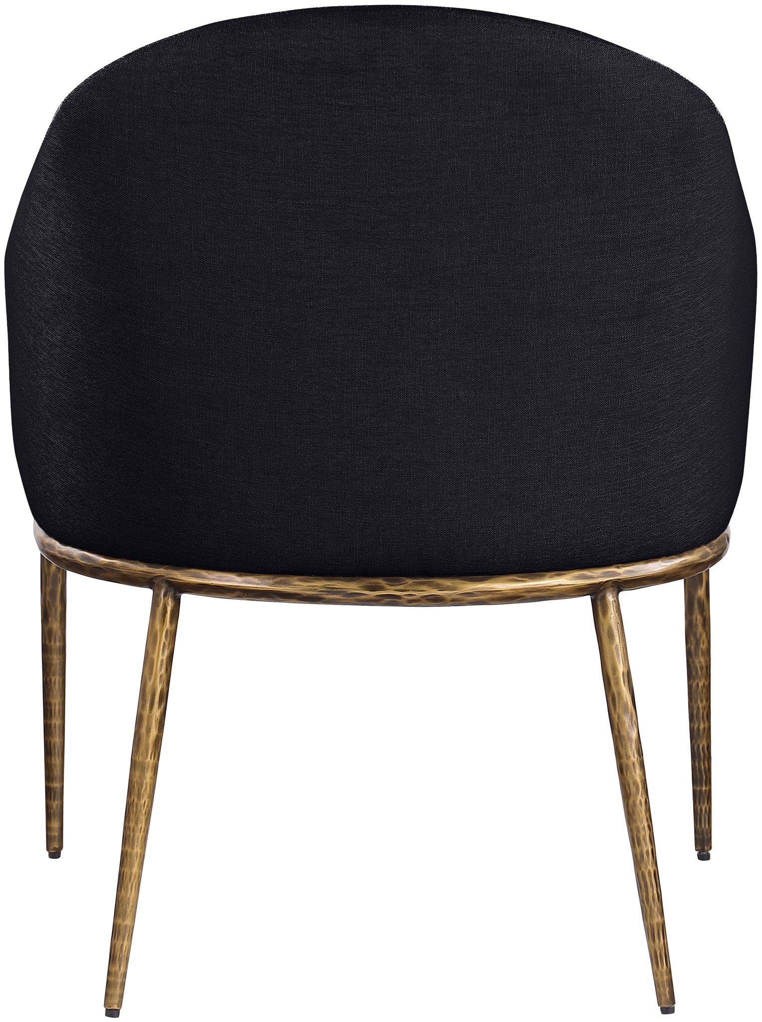 Ferro - Upholstered Dining Arm Chair With Brushed Gold Legs