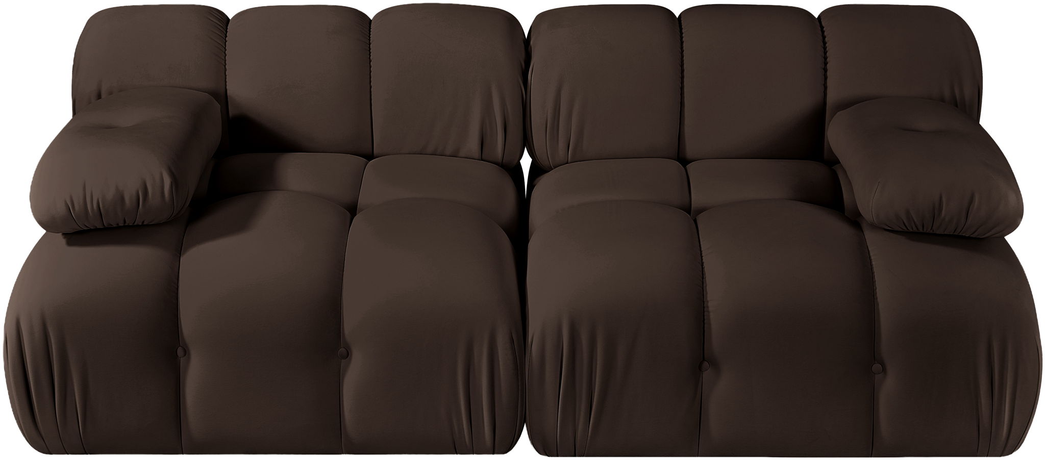 Orin - Velvet Performance Fabric Upholstered 2 Piece Modular Sofa