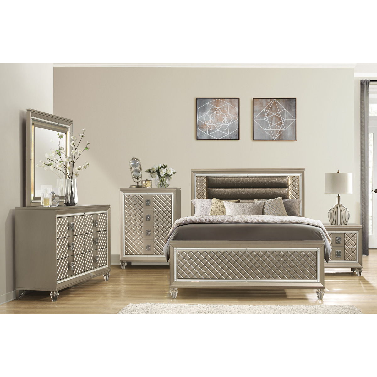 Loudon - Dresser - Gold / Silver / Champagne