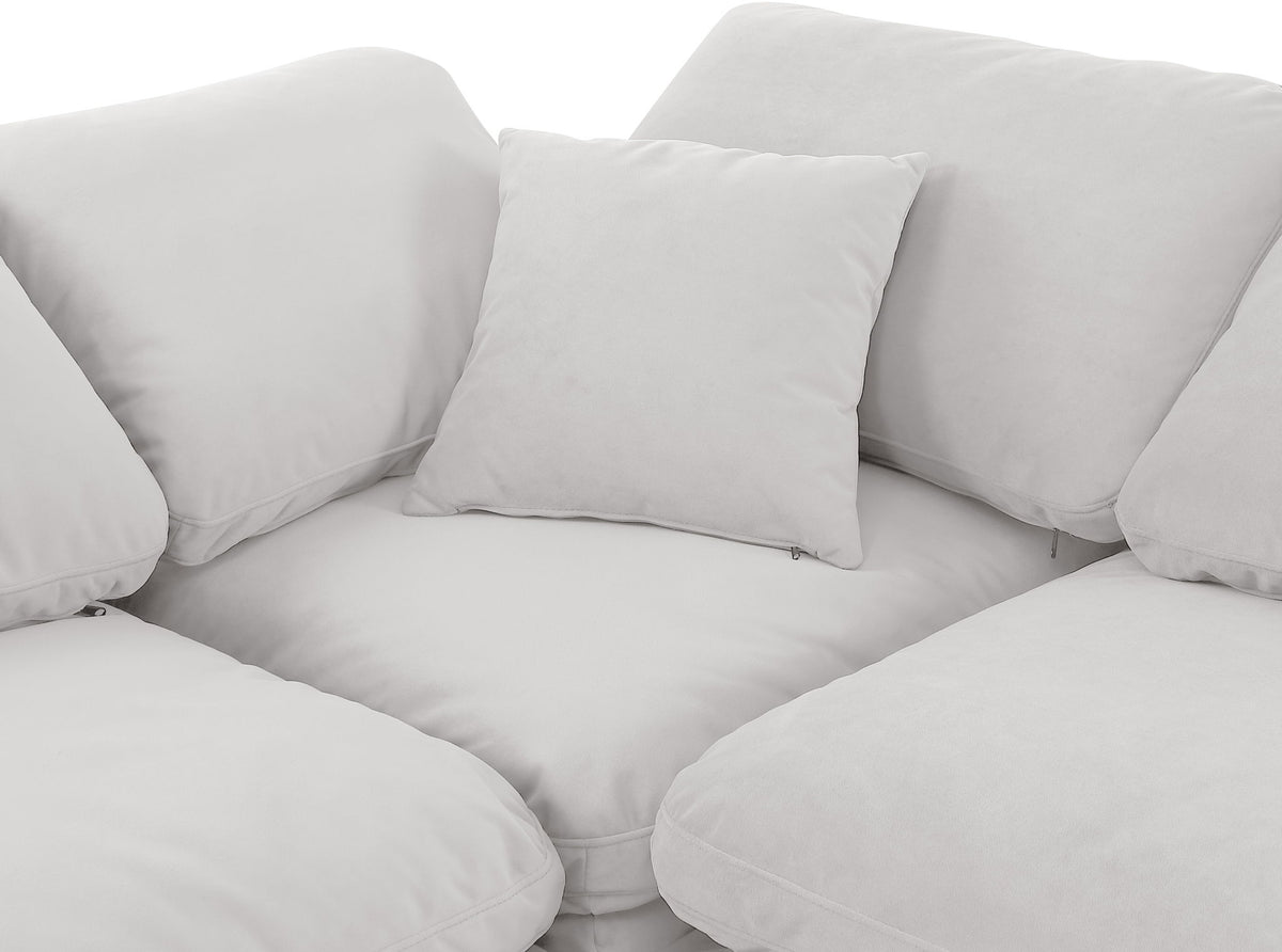 Indulge - Velvet 6 Piece Modular Sectional