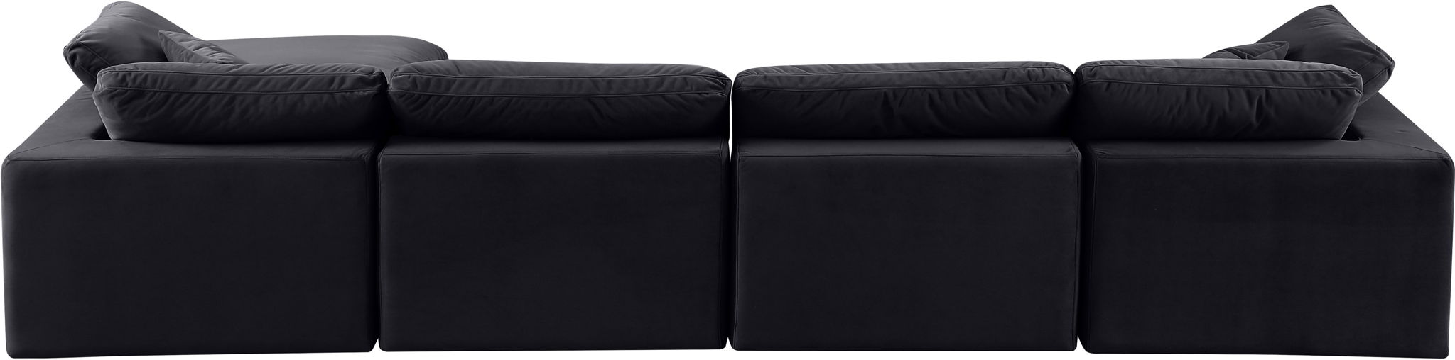 Comfy - 5 Piece Velvet Modular Sectional With Chaise