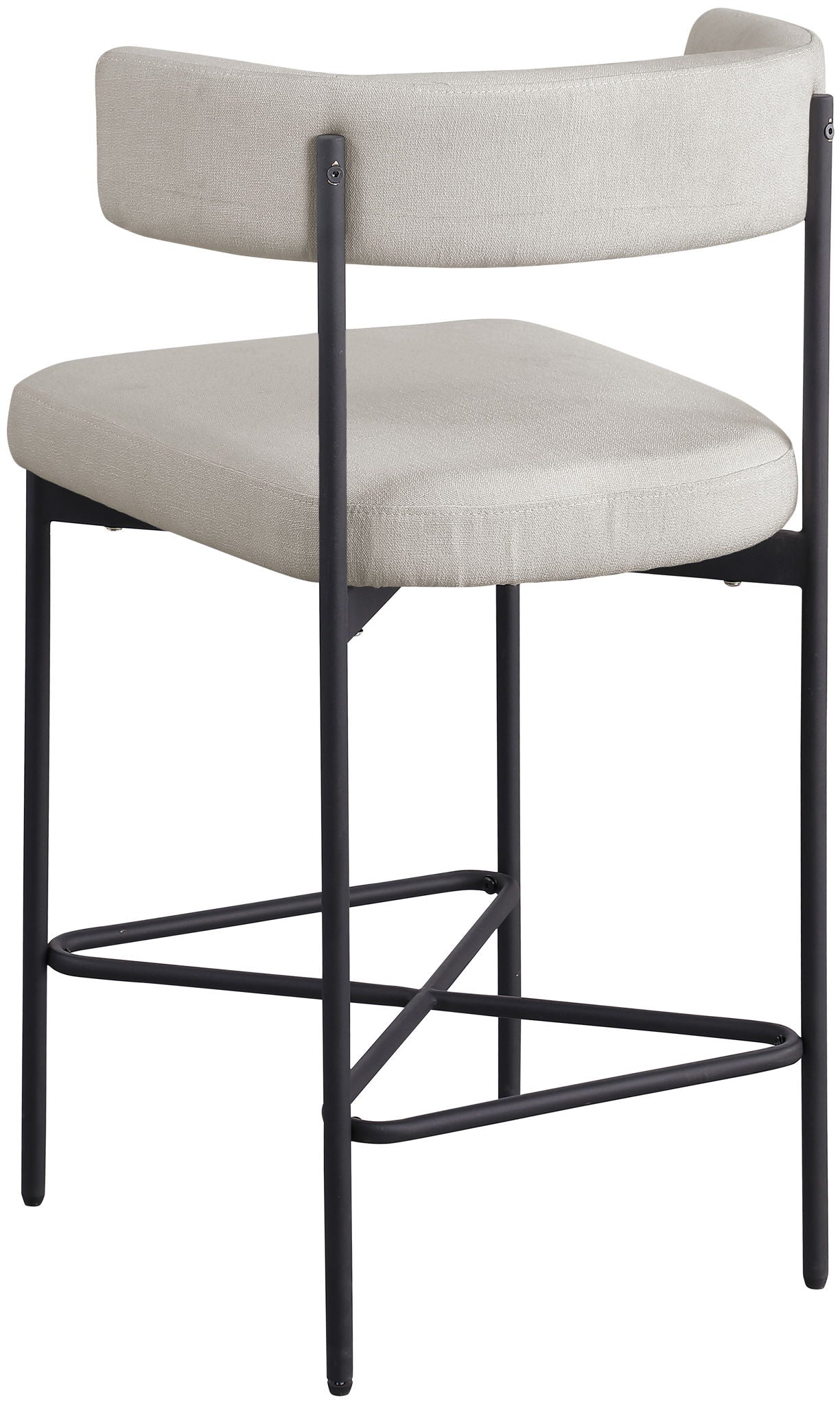 Rivage - Durable Stool With Black Frame (Set of 2)