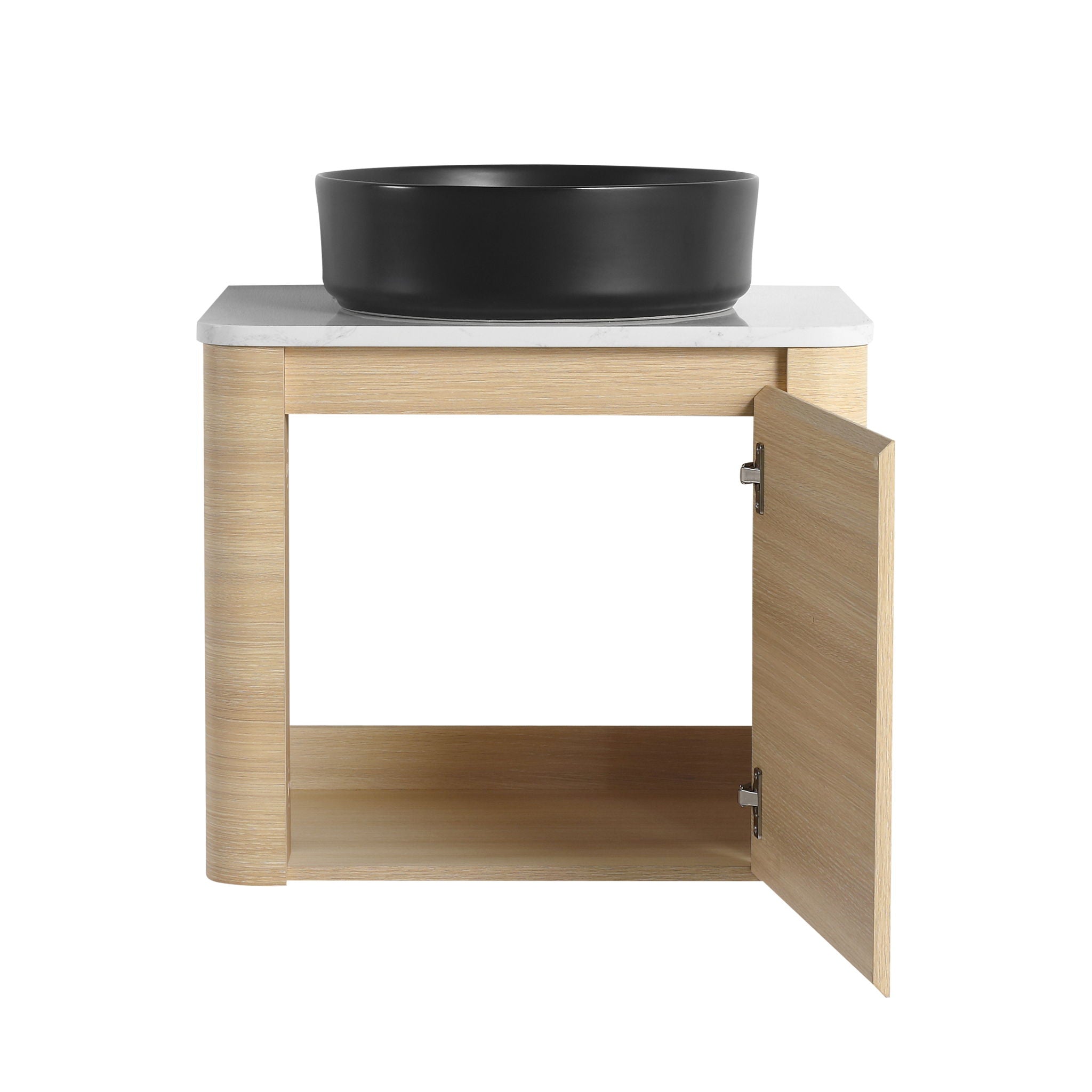 Mounted Bathroom Vanity With Art Sink & 2 Soft Close Doors