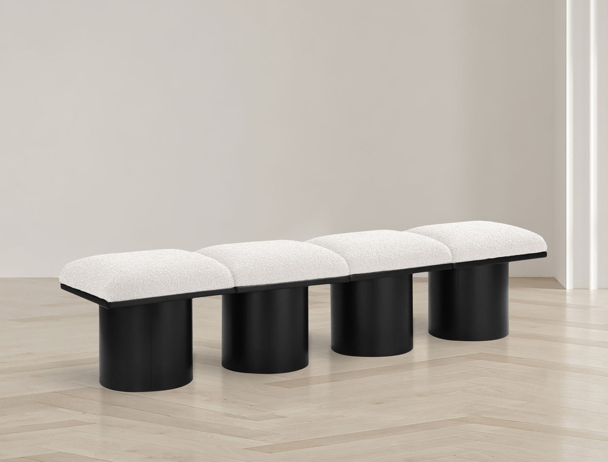 Pavilion - 4 Piece Modular Bench With Black Base