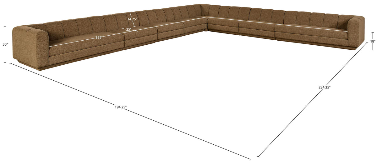 Modari - Sectional - Brown