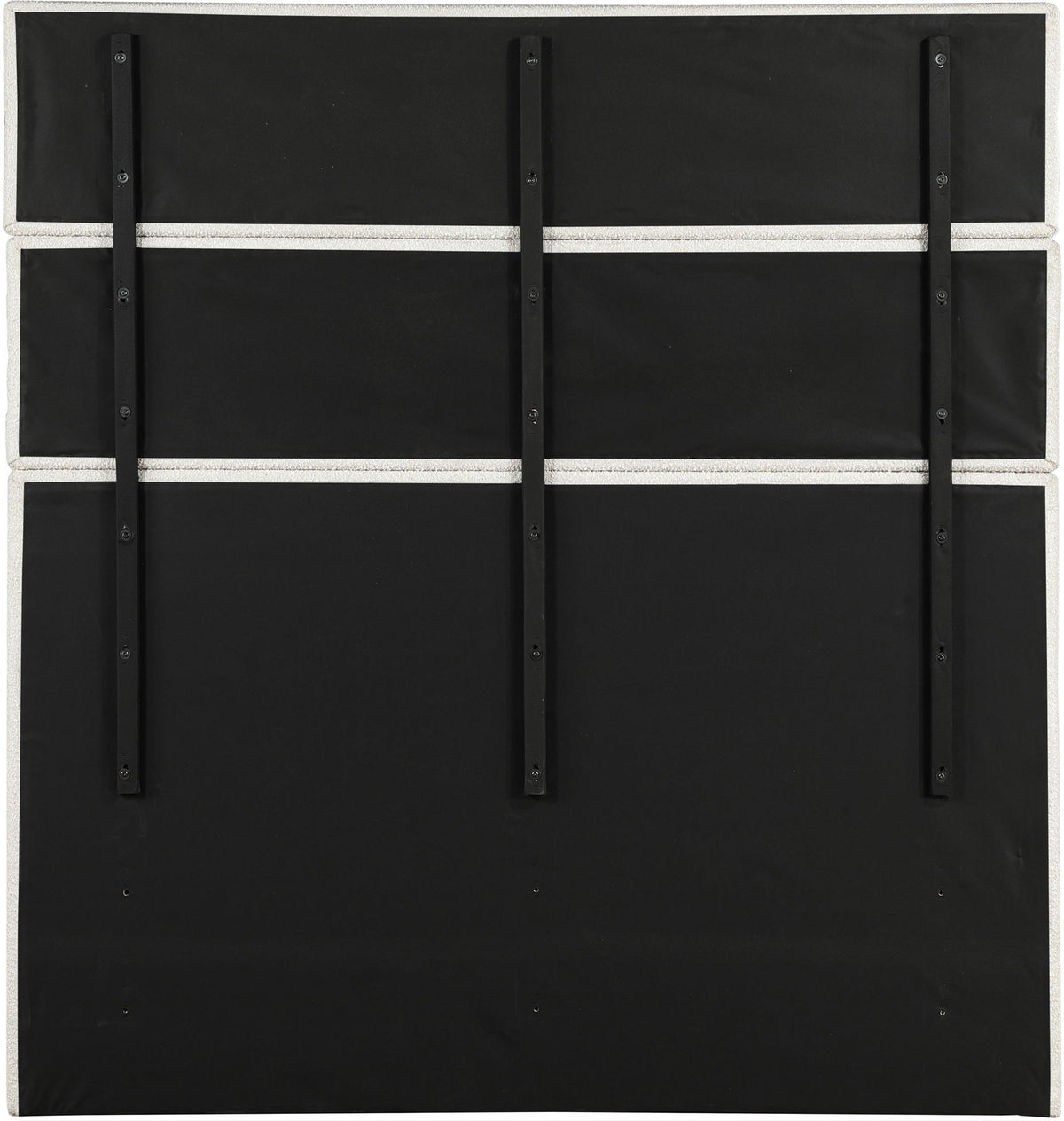 Adam - Boucle Fabric Bed With 89" Headboard