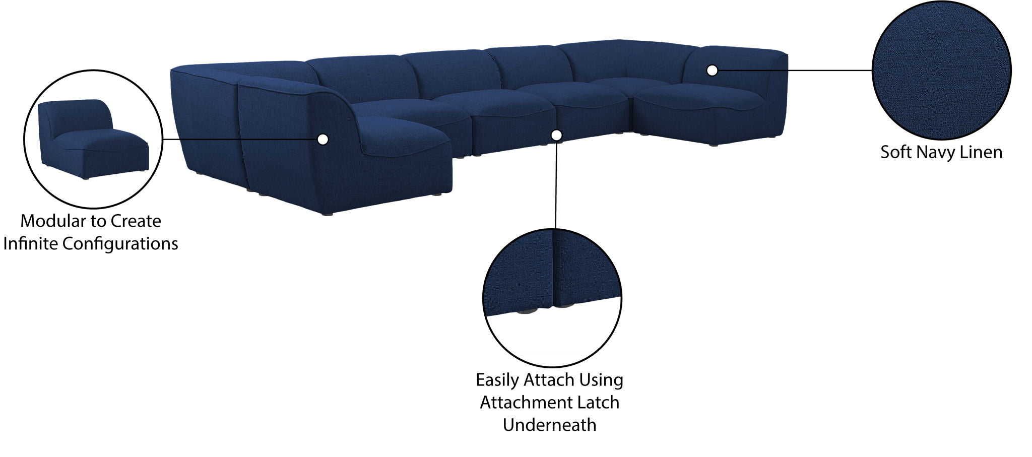 Miramar - 7 Piece Modular Sectional