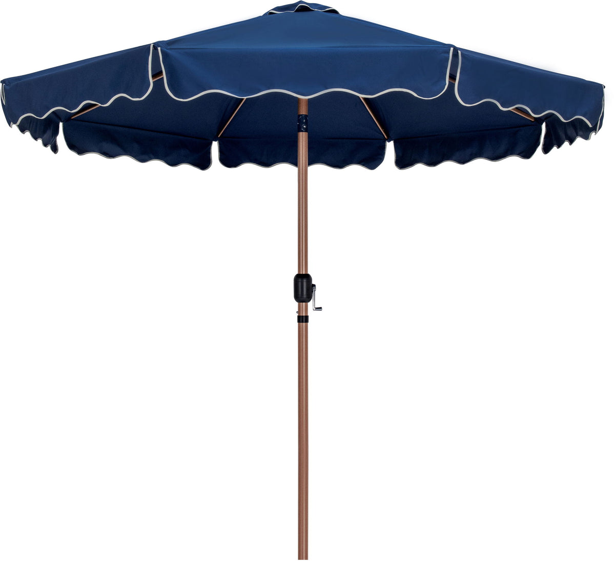 Amalfi - Patio Umbrella - Black Base / Light Brown Pole