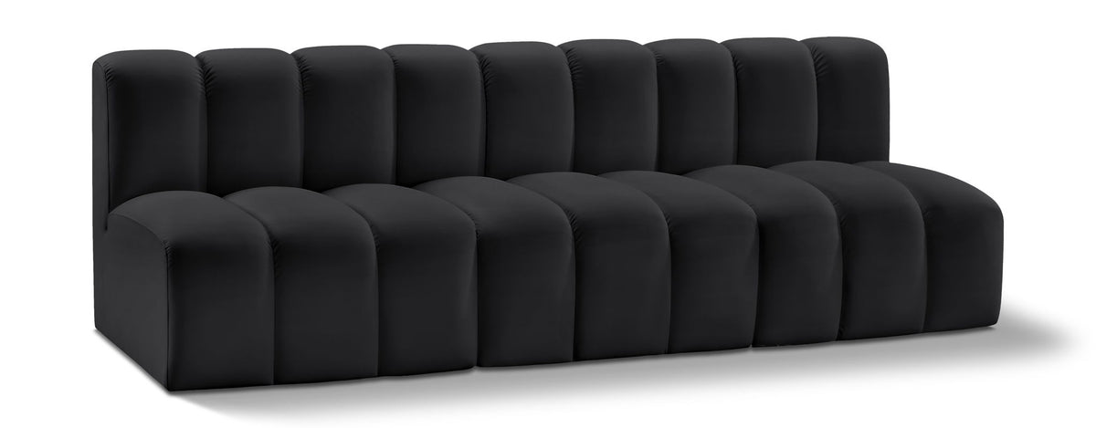 Arc - Faux Leather 3 Seats Modular Sofa
