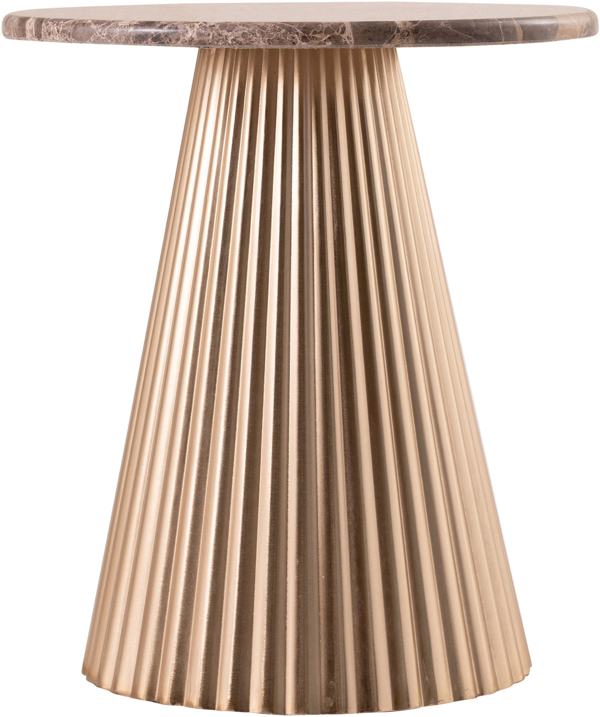 Cindra - Genuine Marble Top And Iron Base Table