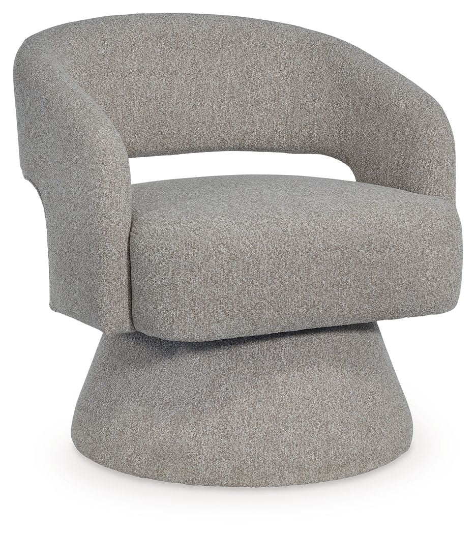 Nashkins - Swivel Accent Chair - Pebble