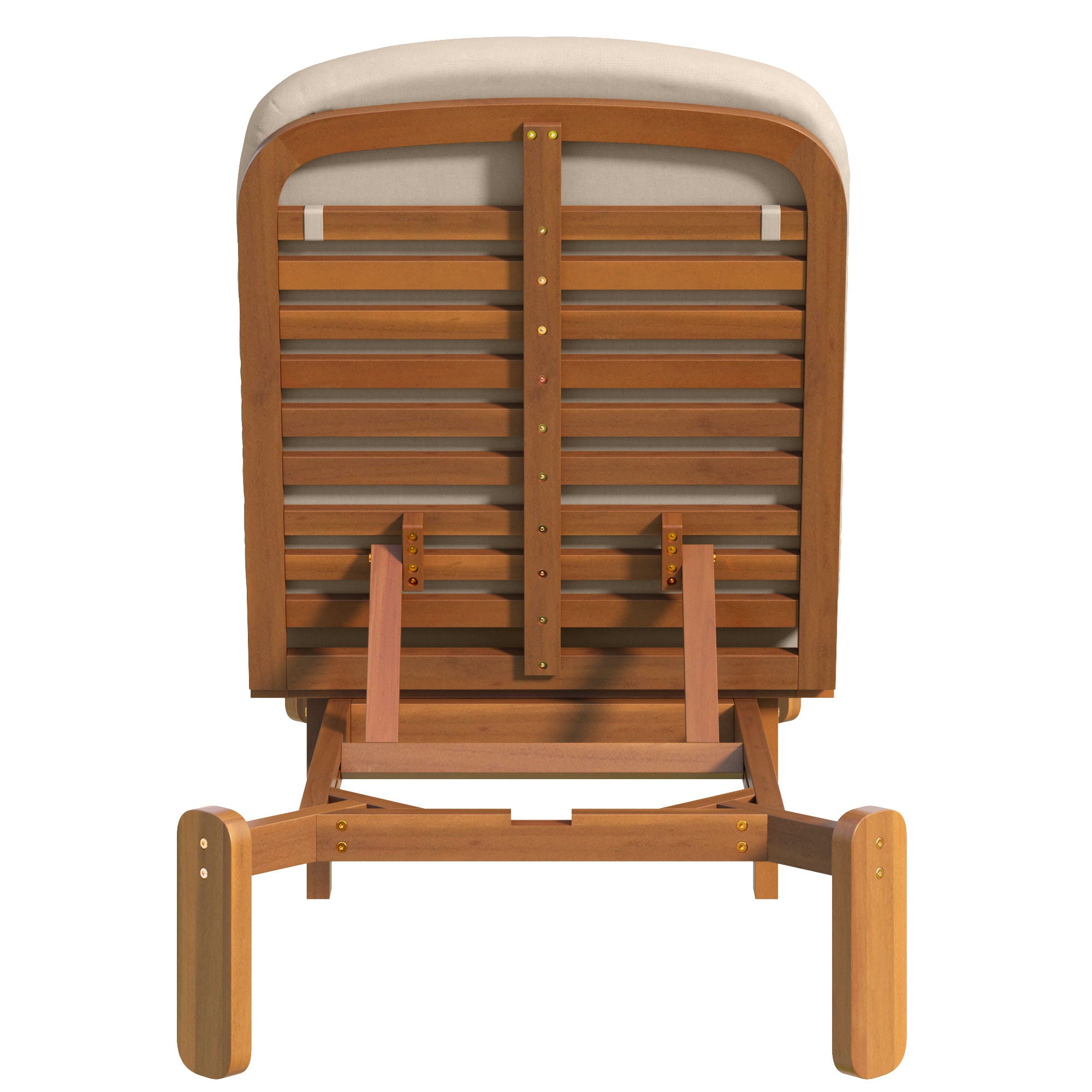 Outdoor Chaise Lounge With Adjustable Backrest