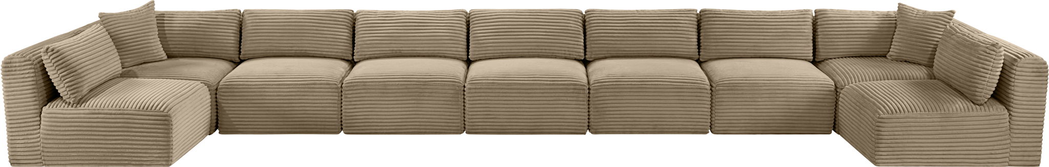 Shaggy - Fabric 9 Piece Modular Sectional