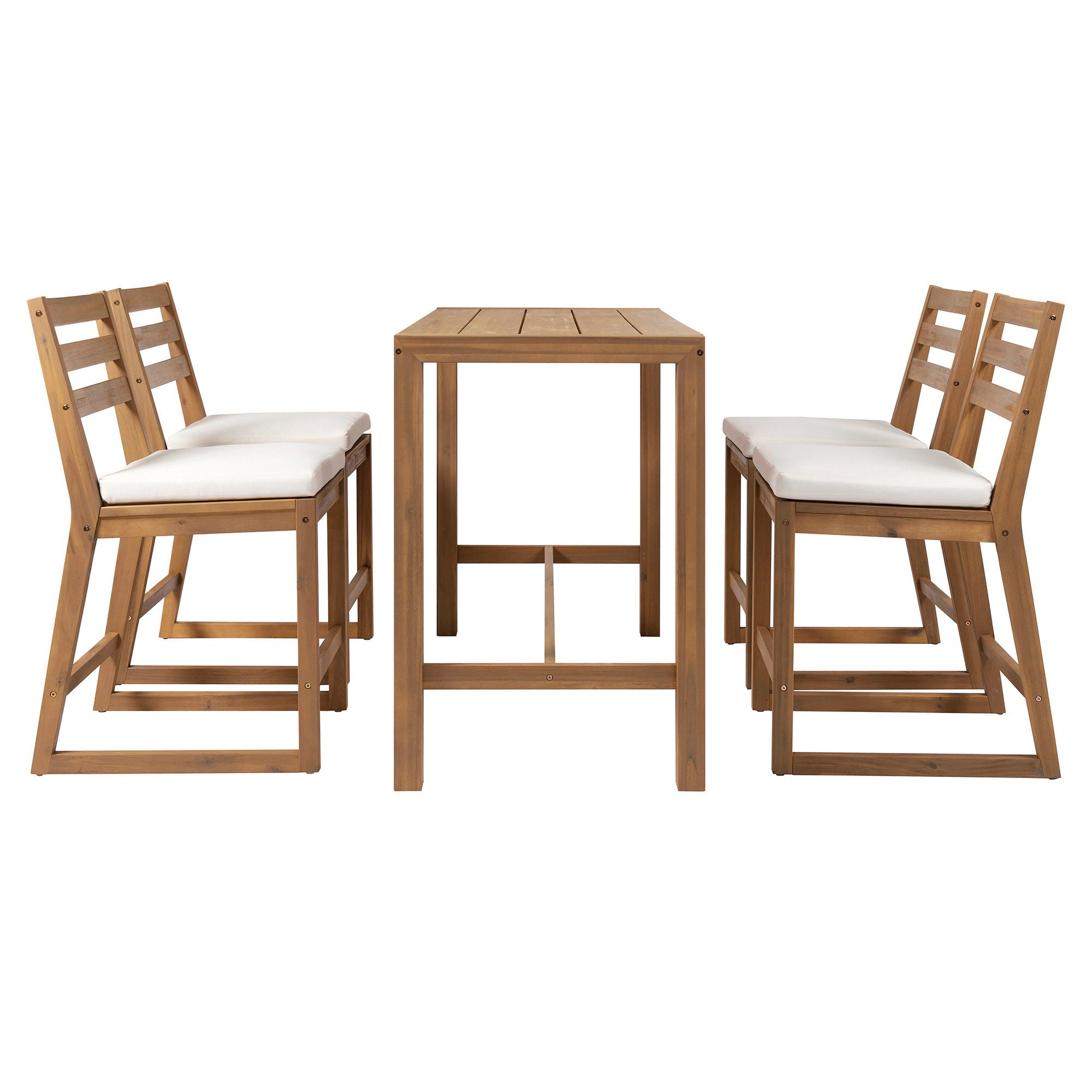 Patio Bar Set With Ergonomic Chairs