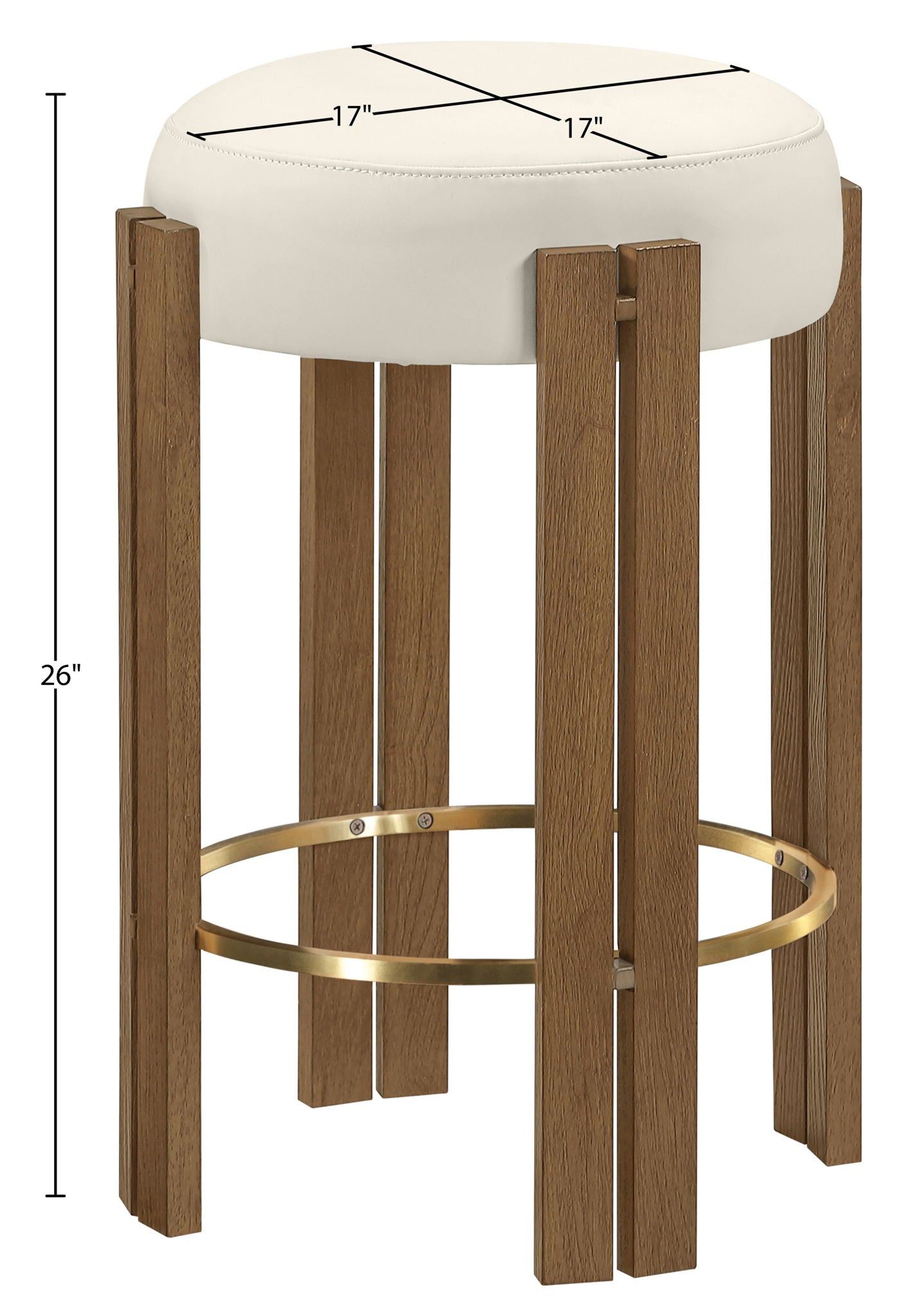 Harrison - Vegan Leather Counter Stool
