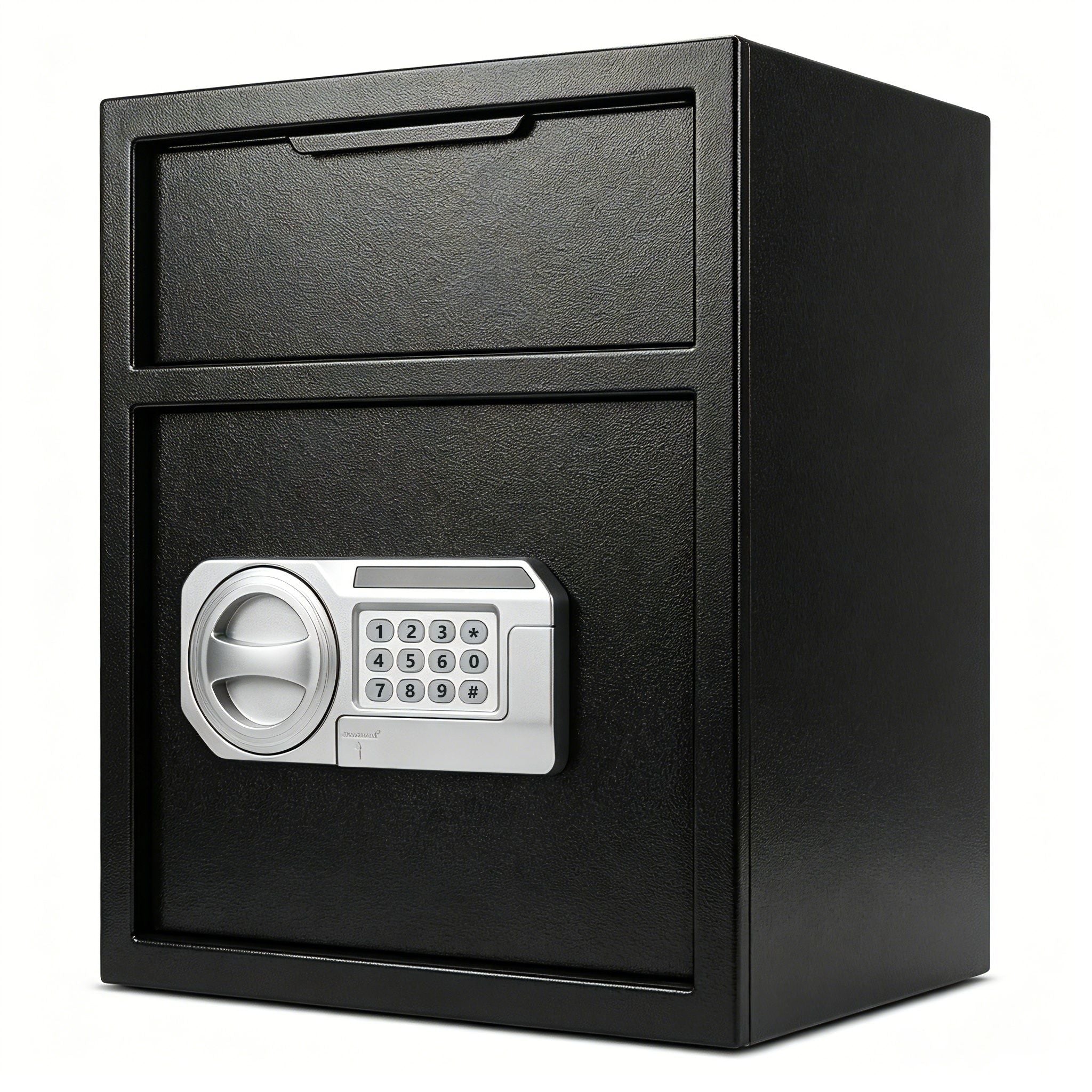 Safe With Drop Slot For Cash Deposits, Multi Scene Safe For Office - Black