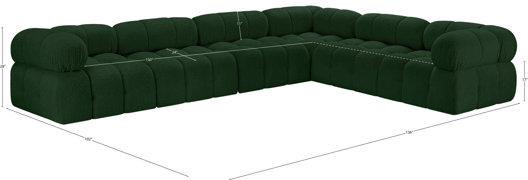Ames - 6 Piece Modular Corner Sectional