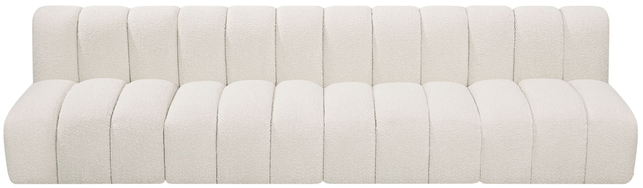 Arc - Boucle Fabric 4 Seats Modular Sofa