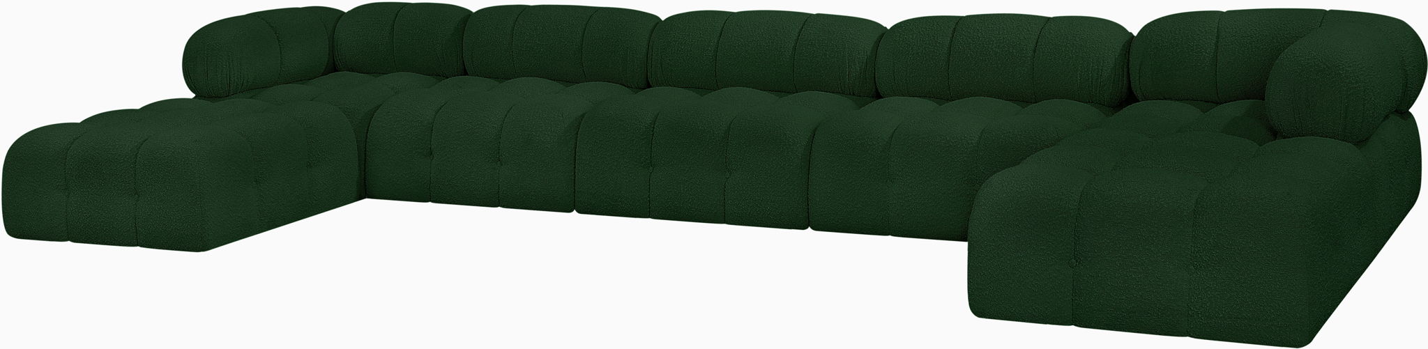 Ames - 7 Piece Fabric Modular U-Shaped Sectional