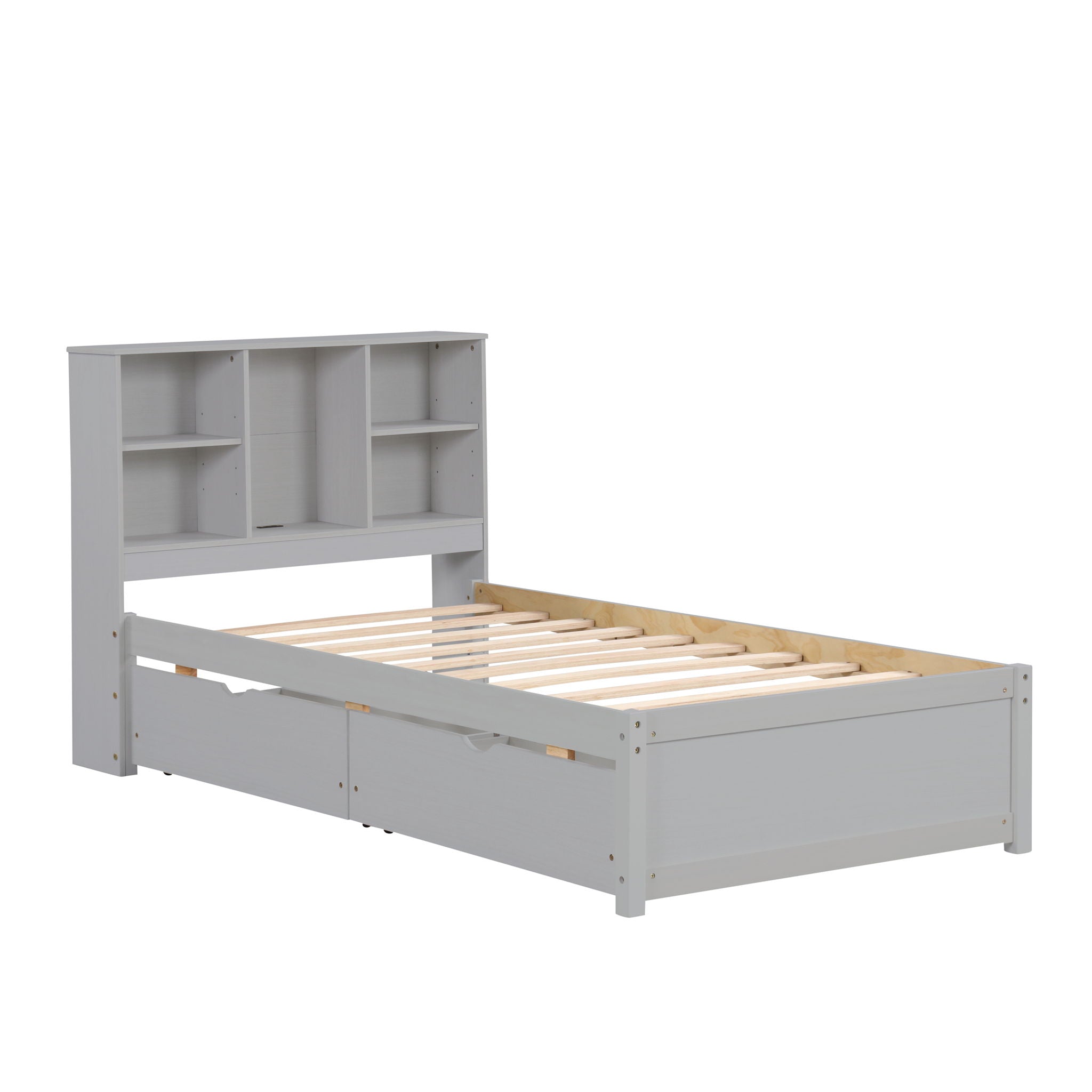 Bed Frame With Built In USB Port And 2 Drawers