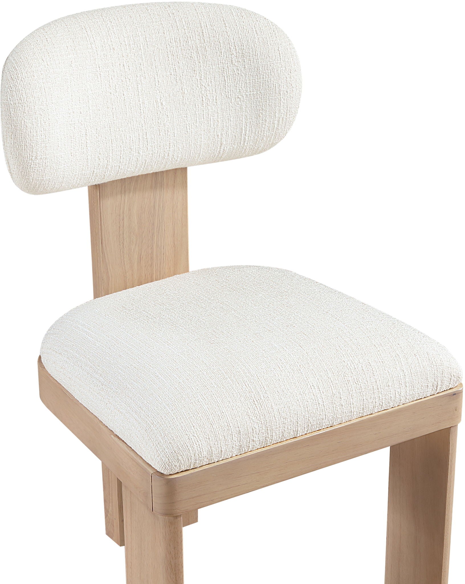 Timbra - Linen Textured Fabric Upholstered Dining Chair (Set of 2) - Natural Base