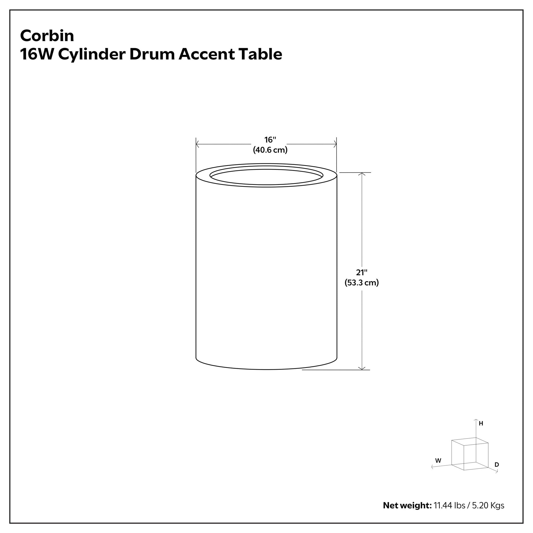 Corbin - Hammered Metal Side Table