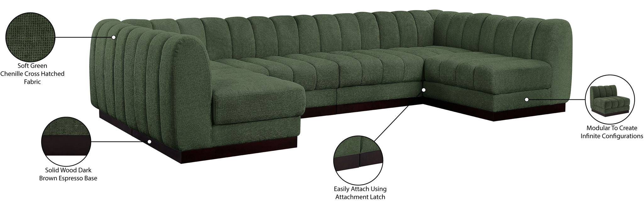 Quinn - 6 Piece Modular Sectional