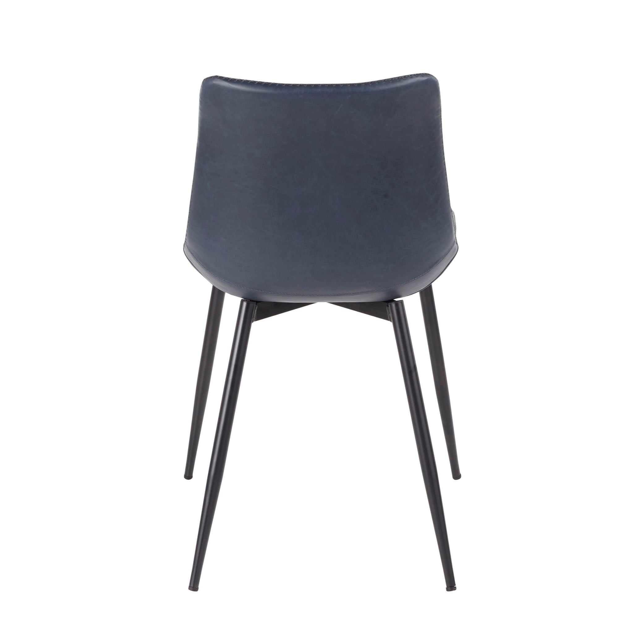 Durango - Industrial Dining Chair (Set of 2) - Black / Vintage Blue