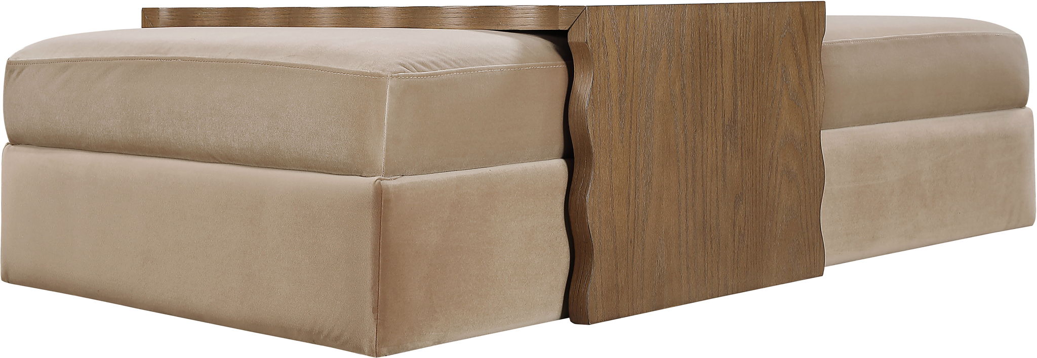 Woodra - Velvet Coffee Table/Ottoman