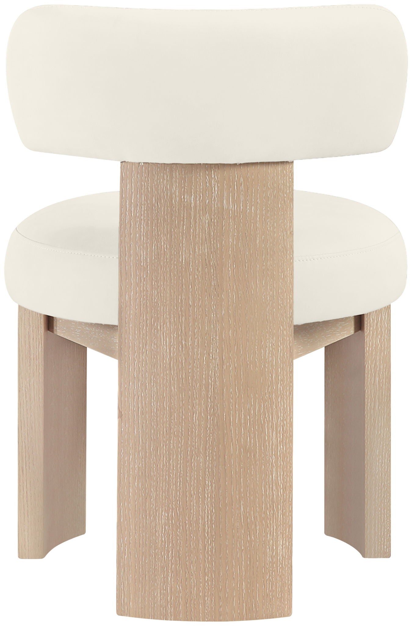 Atelier - Vegan Leather Upholstered Dining Chair (Set of 2) - Painted Natural Frame