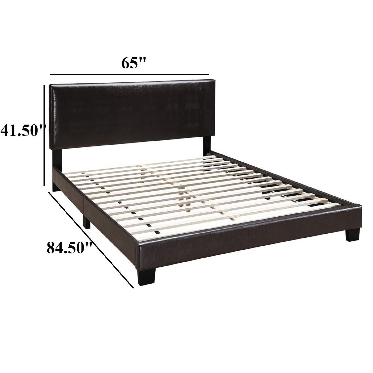 Upholstered Bed With Adjustable Headboard
