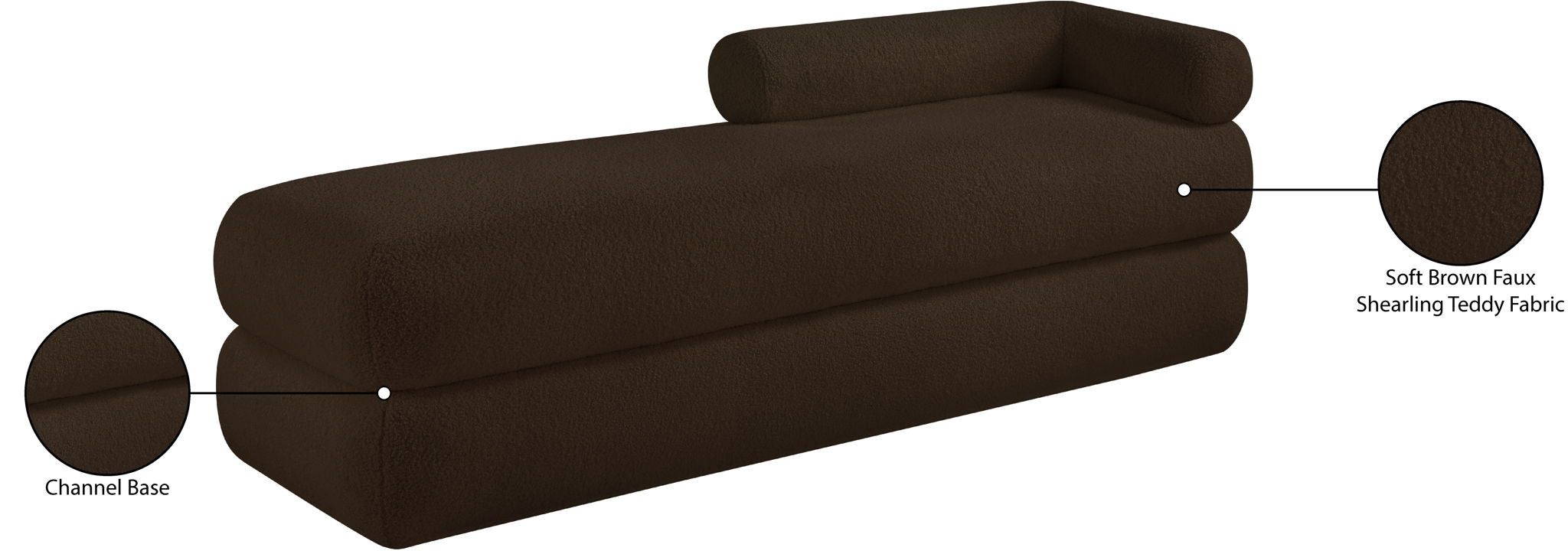 Kennedy - Teddy Fabric Bench
