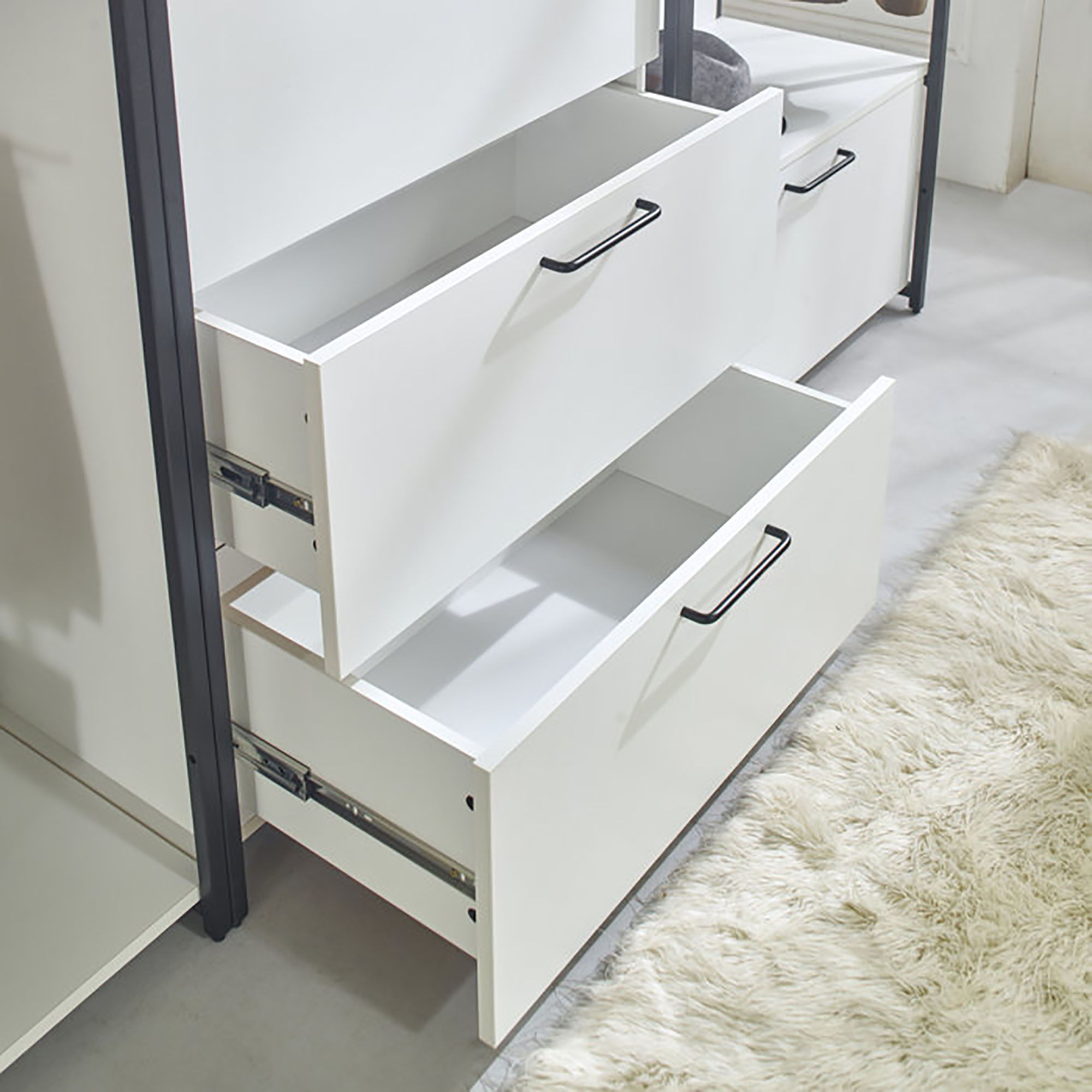Fiona - Freestanding 3 Tower Closet System, 7 Shelf Walk-In - White
