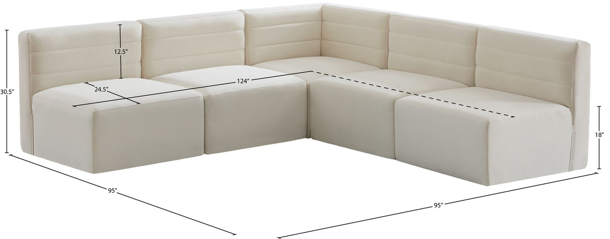 Quincy - 5 Piece Modular Sectional