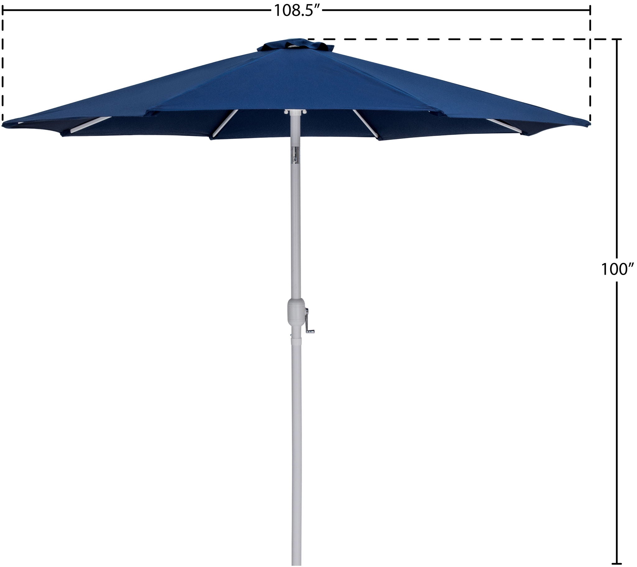 Fiji - Patio Umbrella With White Pole