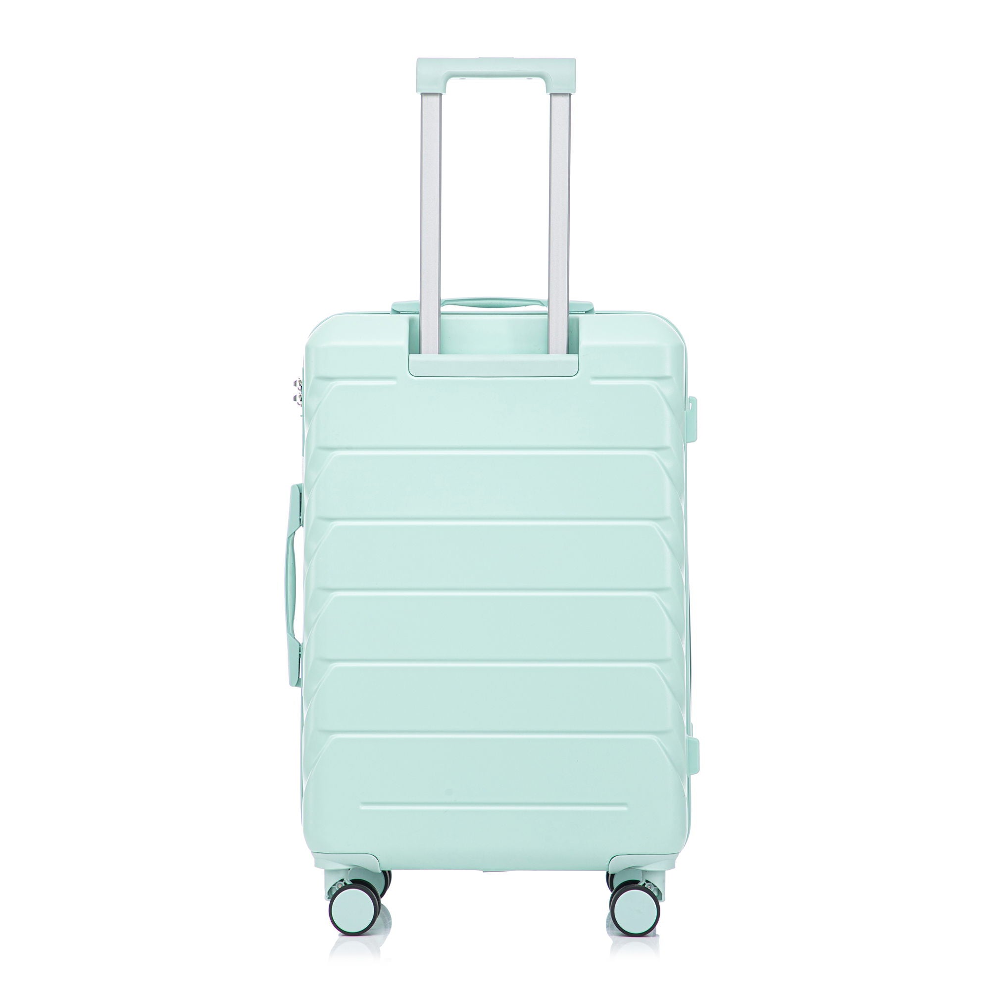 Hard Shell Luggage With Scratch Resistant Surface, 4 Wheels, Combination Lock & Side Hooks