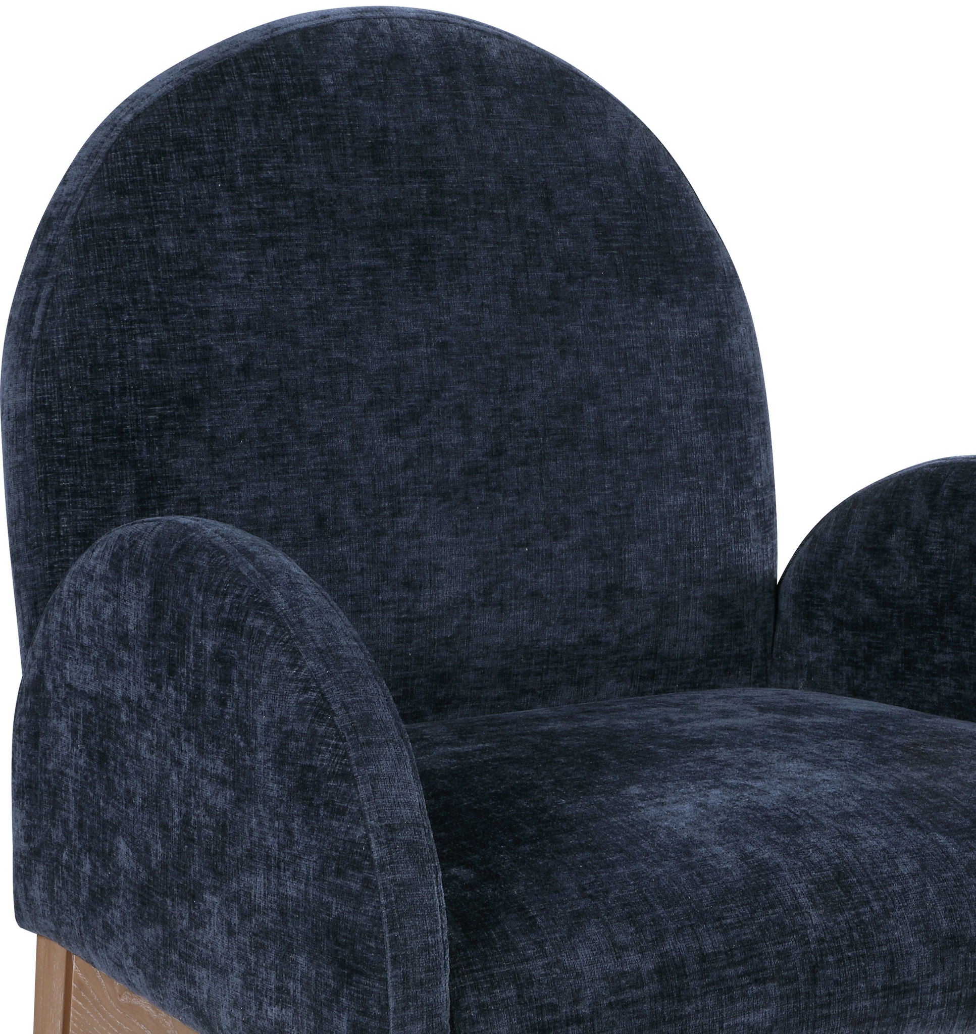 Waldorf - Chenille Dining Arm Chair With Natural Legs