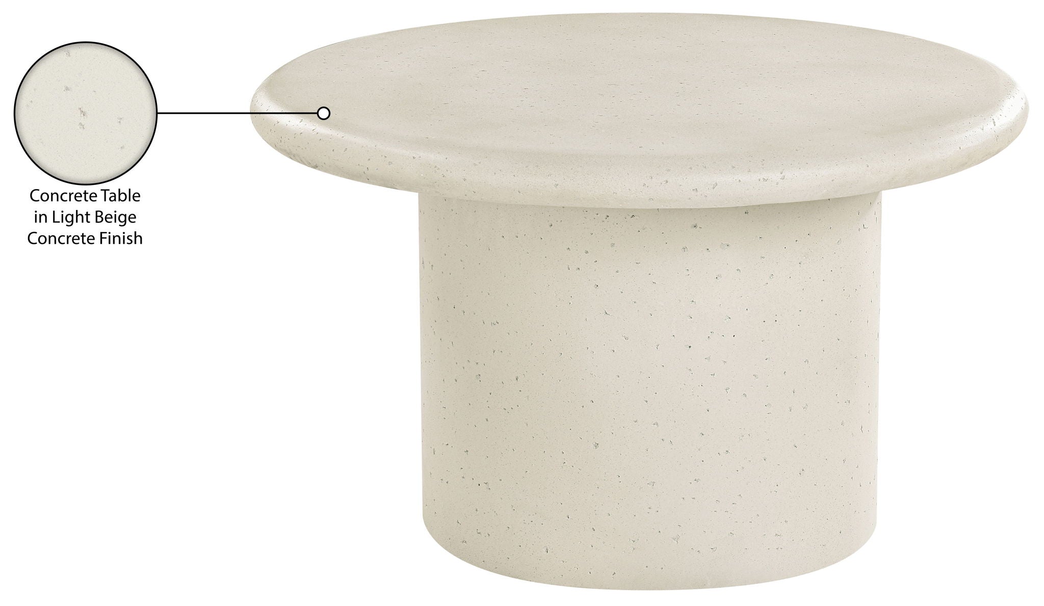 Emara - Concrete And Fiberglass Indoor / Outdoor Coffee Table
