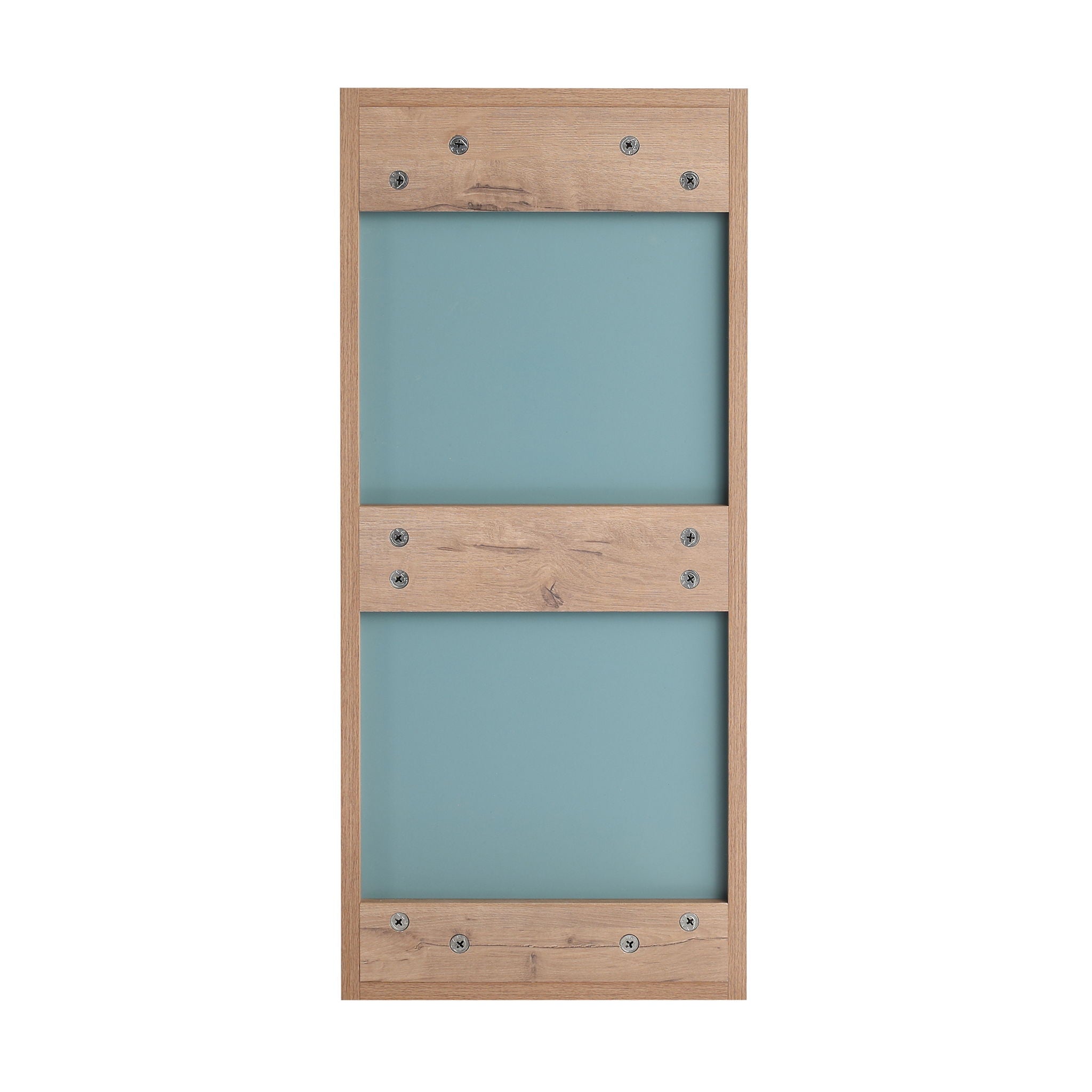 Wall Mounted Storage Cabinet With 4 Diy Accessories - Imitative Oak