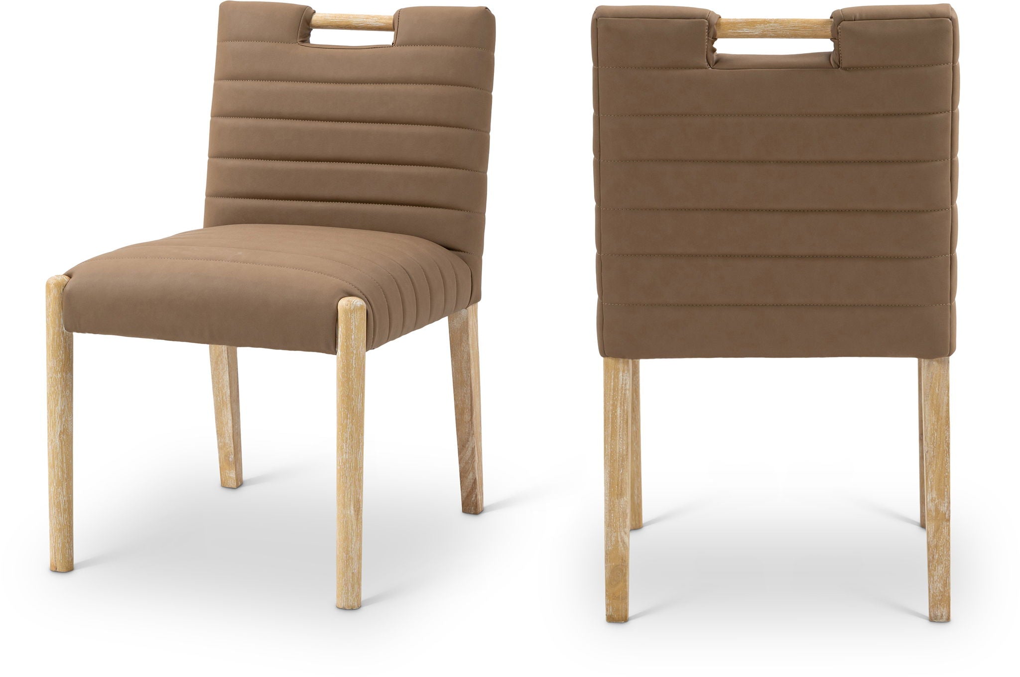 Aimee - Dining Side Chair (Set of 2) - Light Brown Legs