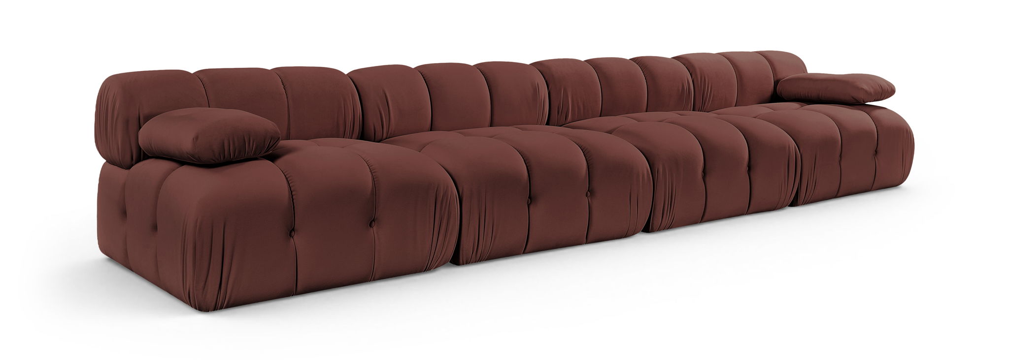 Orin - Velvet 4 Piece Modular Sofa