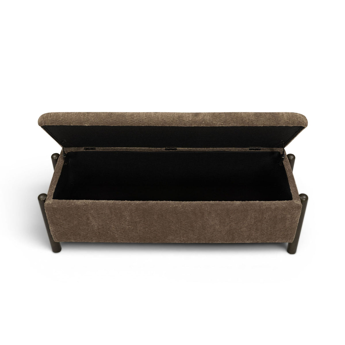 Abby - Nubby Fabric Storage Bench