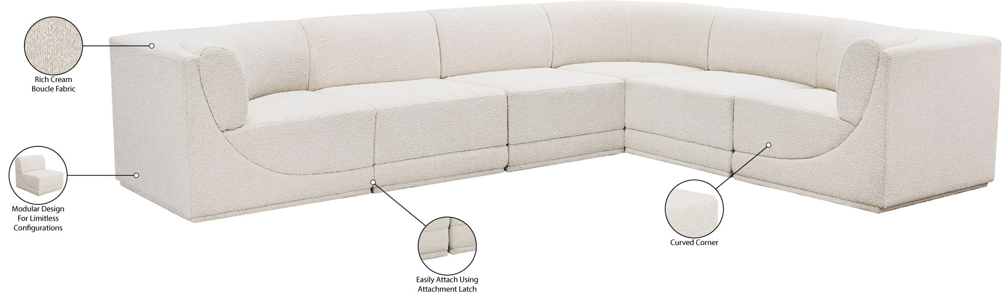 Ollie - 6 Piece Modular Sectional