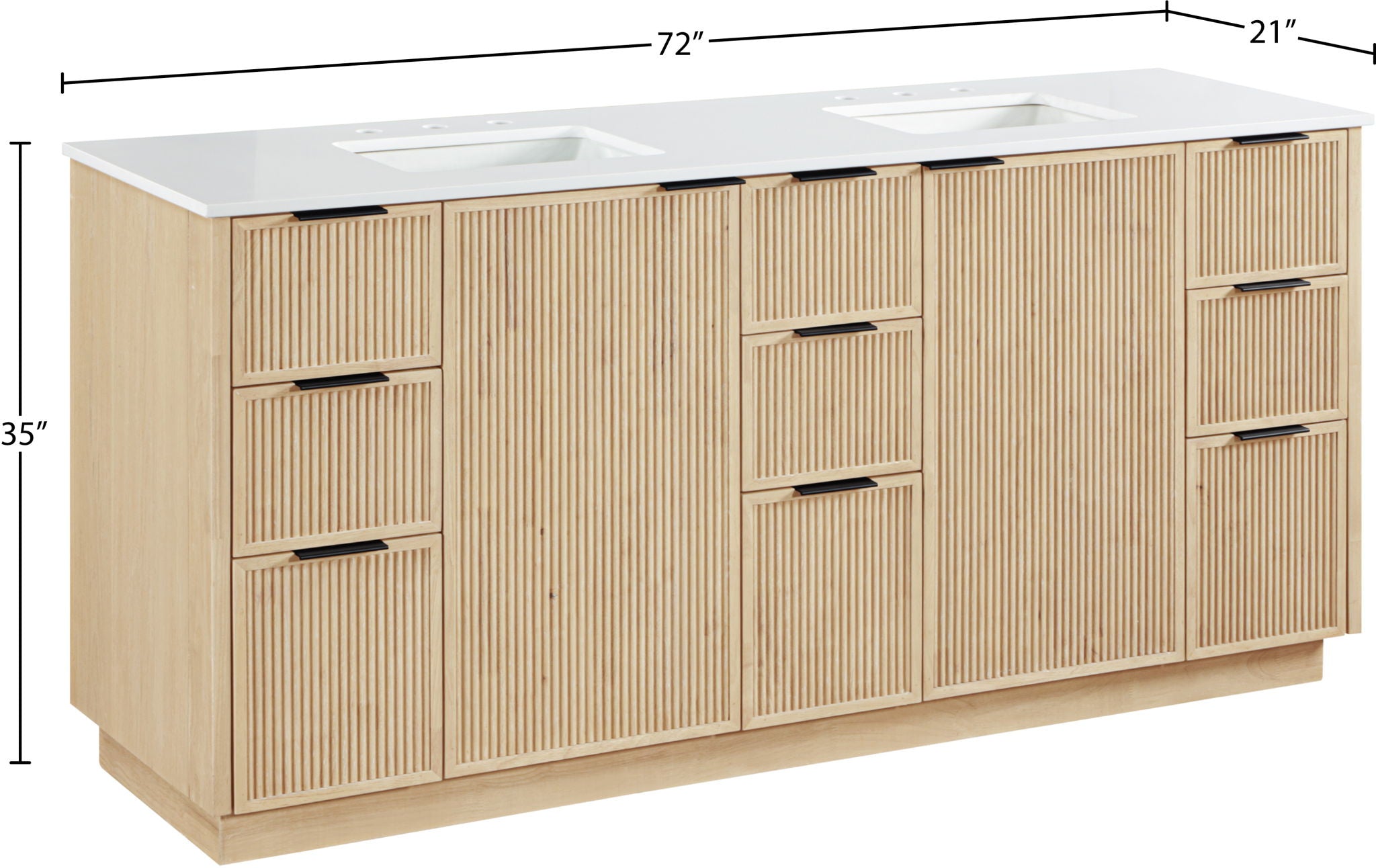 Willard - Engineered Stone And Solid Wood Bathroom Vanity