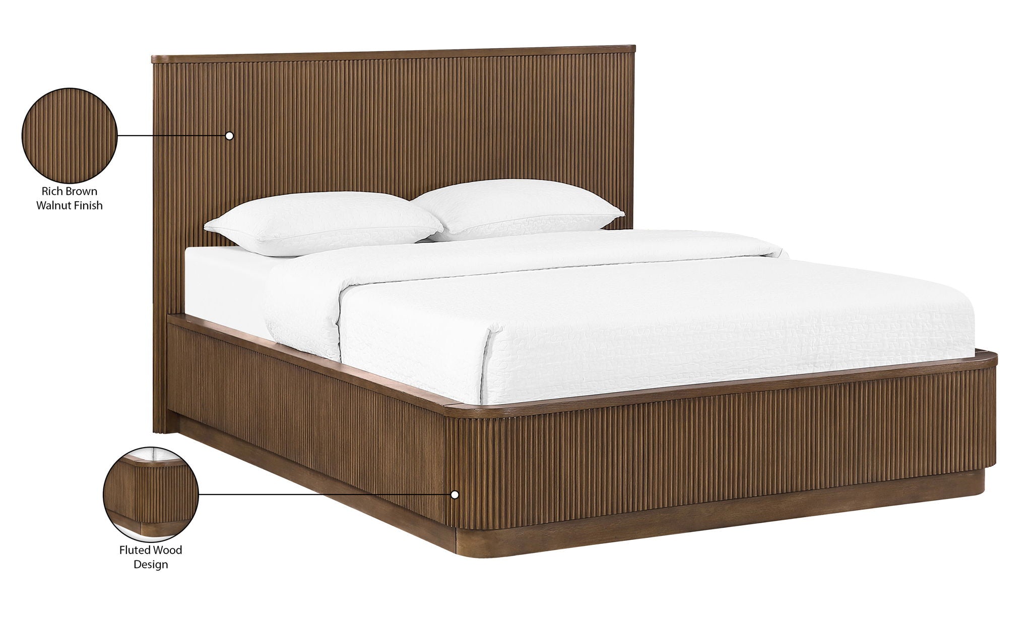 Astrid - Solid Wood And Oak Veneer Bed (3 Boxes)